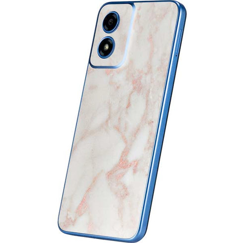 Rose Gold Marble Moto G Play 4G (2024) Skin