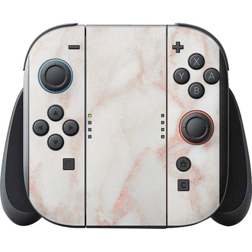Rose Gold Marble Nintendo Switch 2 (2025) with Joy-Con Skin