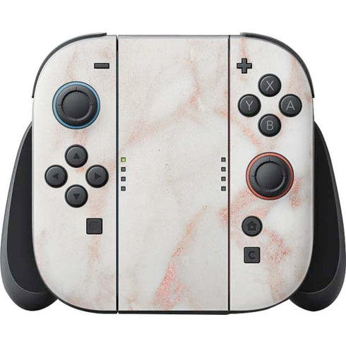 Rose Gold Marble Nintendo Skins