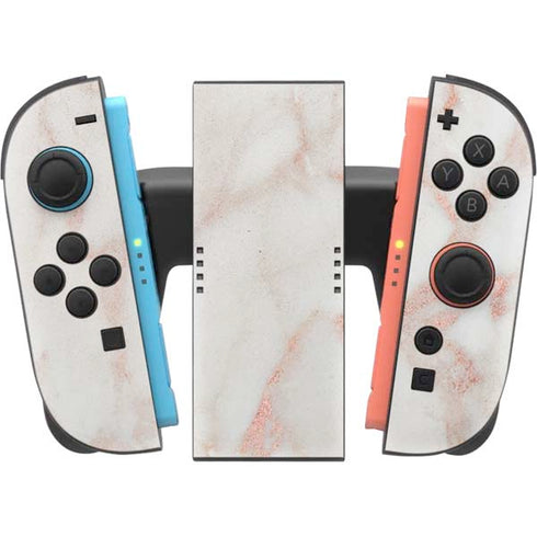 Rose Gold Marble Nintendo Switch 2 (2025) Joy-Con Controller Skin