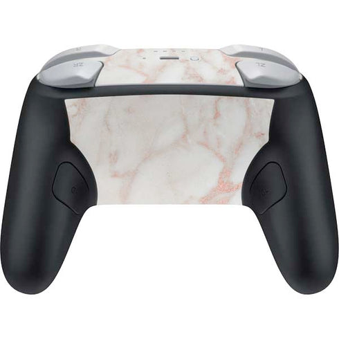Rose Gold Marble Nintendo Switch 2 (2025) Pro Controller Skin