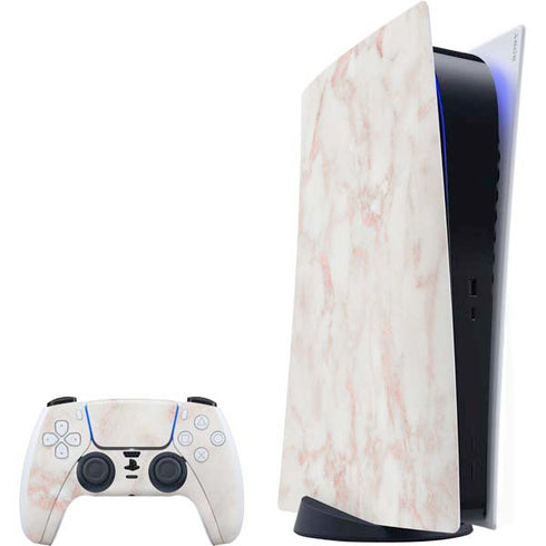 Rose Gold Marble PlayStation PS5 Skins