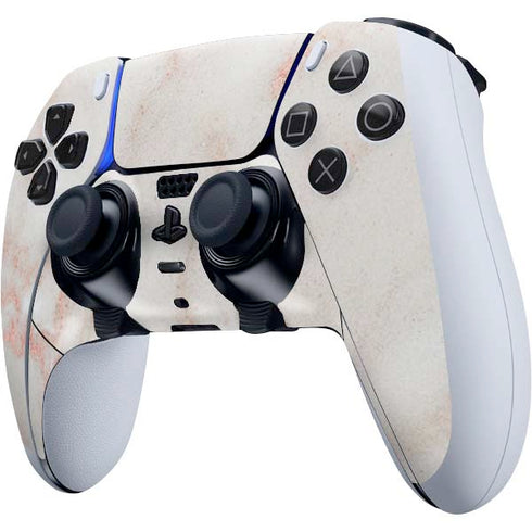 Rose Gold Marble PS5 DualSense Edge Pro Controller Skin