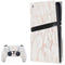 Rose Gold Marble PS5 Pro Disk Bundle Skin