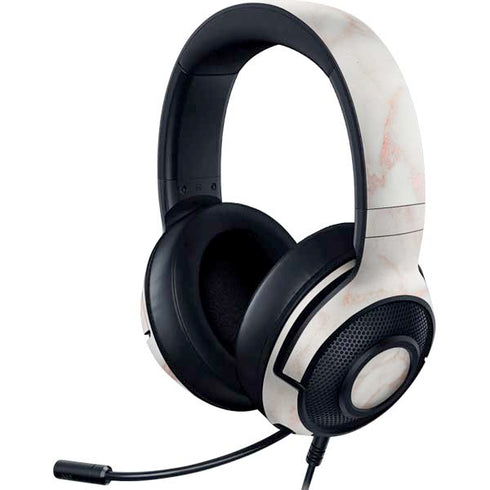 Rose Gold Marble Razer Kraken X Skin