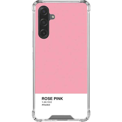 Rose Pink Color Palette Galaxy A17 Clear Case