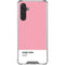 Rose Pink Color Palette Galaxy A17 Clear Case
