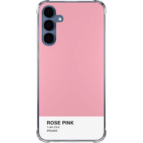 Rose Pink Color Palette Galaxy A55 5G Clear Case
