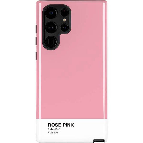 Rose Pink Color Palette Galaxy Cases