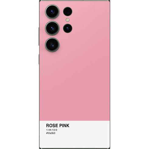Rose Pink Color Palette Galaxy S25 Ultra Skin