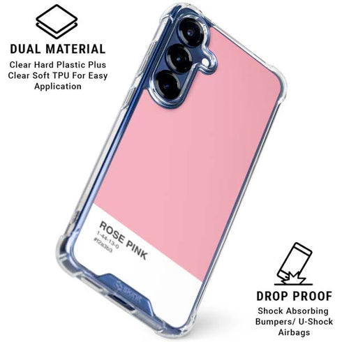Rose Pink Color Palette Galaxy S25 Clear Case