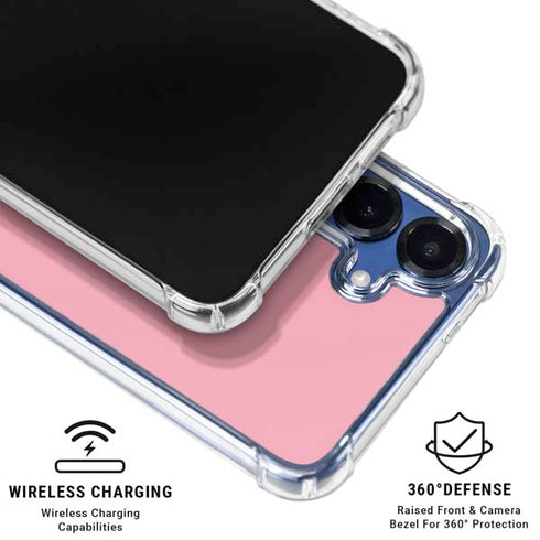 Rose Pink Color Palette Galaxy S25 Plus Clear Case