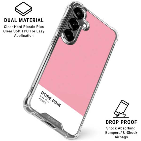 Rose Pink Color Palette Galaxy S26 Clear Case