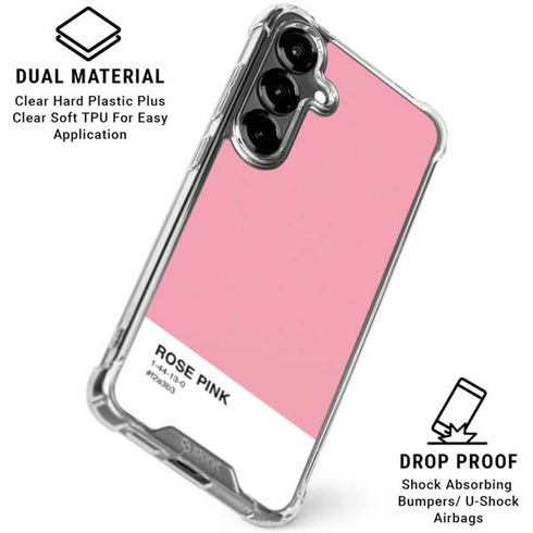 Rose Pink Color Palette Galaxy S26 Plus Clear Case