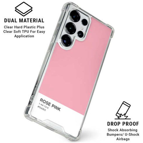 Rose Pink Color Palette Galaxy S26 Ultra Clear Case