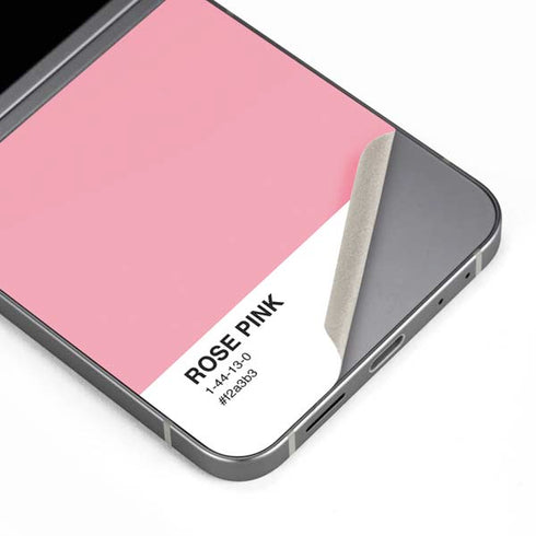 Rose Pink Color Palette Galaxy Z Flip6 Skin