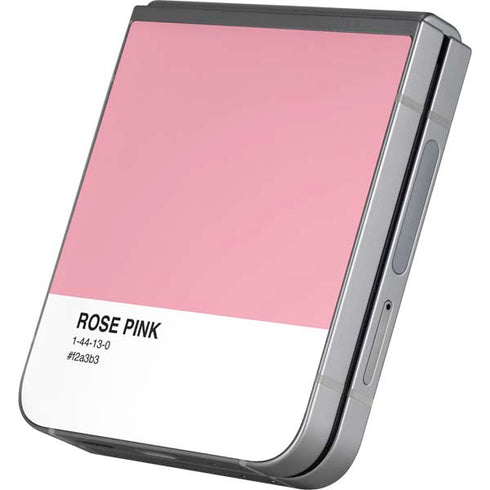 Rose Pink Color Palette Galaxy Z Flip6 Skin