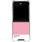 Rose Pink Color Palette Galaxy Z Flip6 Clear Case