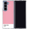 Rose Pink Color Palette Galaxy Z Fold5 5G Clear Case