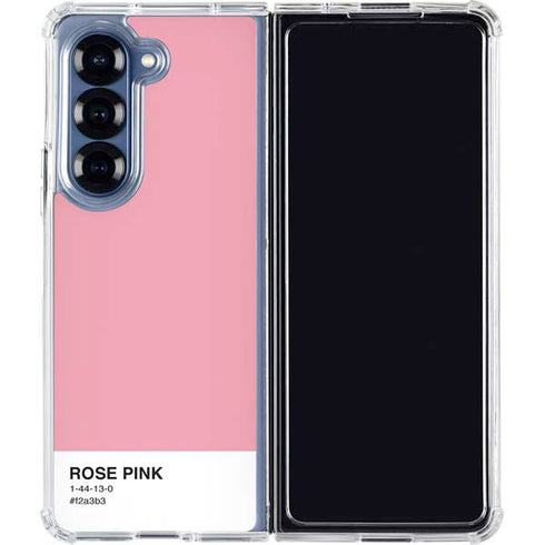 Rose Pink Color Palette Galaxy Z Fold6 Clear Case