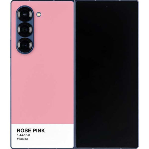 Rose Pink Color Palette Galaxy Z Fold6 Skin