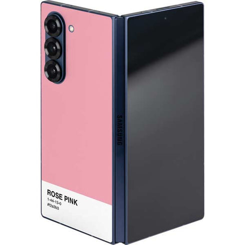 Rose Pink Color Palette Galaxy Z Fold6 Skin