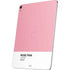 Rose Pink Color Palette Apple iPad Air Skin