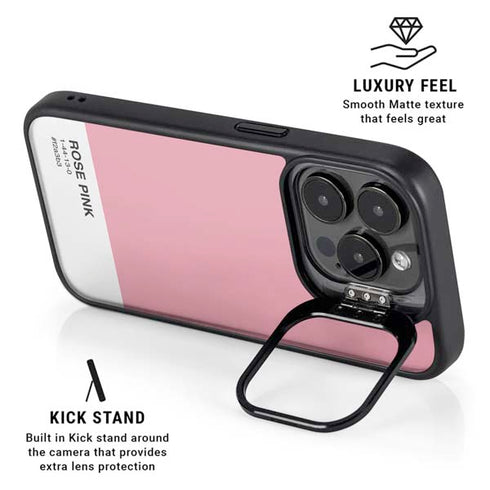 Rose Pink Color Palette iPhone 13 Pro Max Kickstand Case