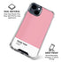 Rose Pink Color Palette iPhone 15 Clear Case