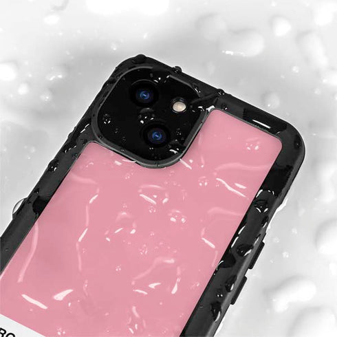 Rose Pink Color Palette iPhone 15 Plus Waterproof Case