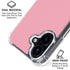 Rose Pink Color Palette iPhone 16 Plus Clear Case