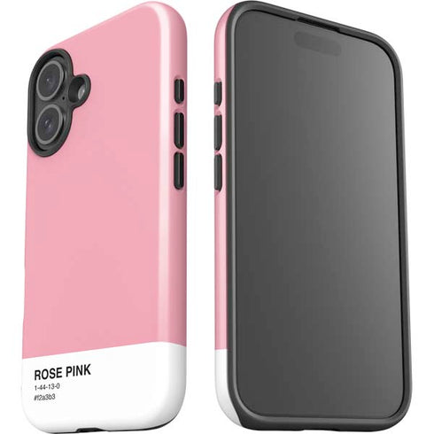 Rose Pink Color Palette iPhone 16 Plus Impact Case