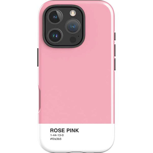 Rose Pink Color Palette iPhone 16 Pro Max Impact Case