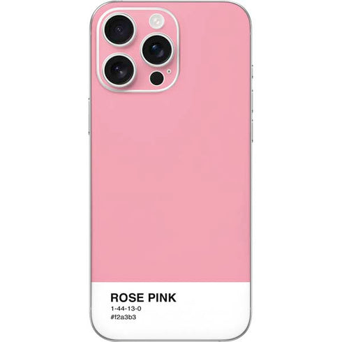 Rose Pink Color Palette iPhone 16 Pro Max Skin