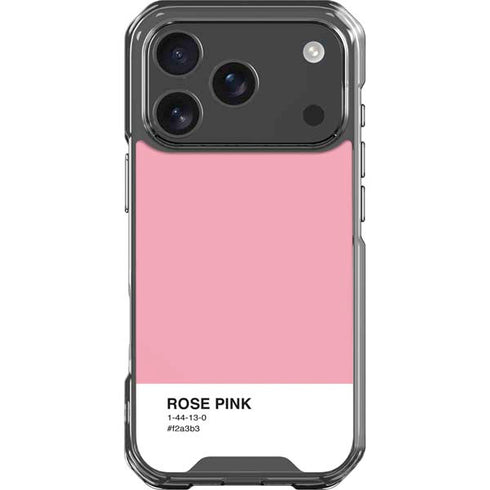 Rose Pink Color Palette iPhone 17 Pro Clear Case