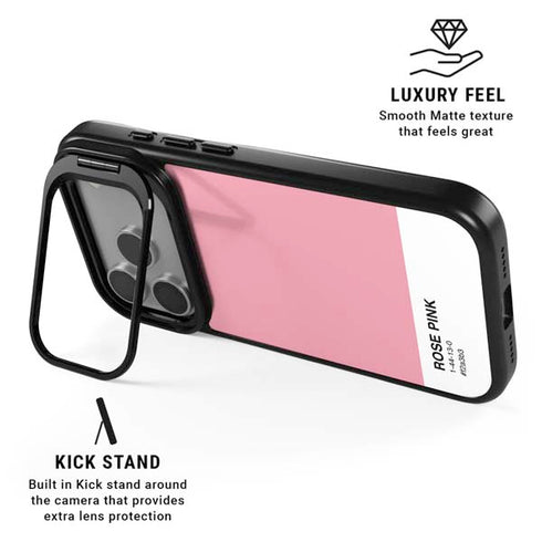 Rose Pink Color Palette iPhone 17 Pro Kickstand Case
