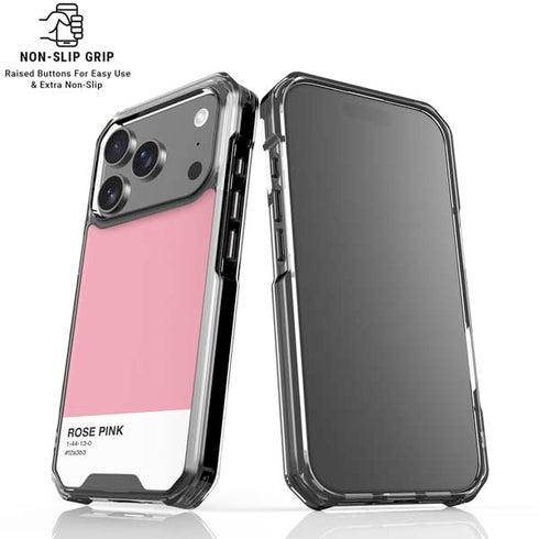 Rose Pink Color Palette iPhone 18 Pro Clear Case