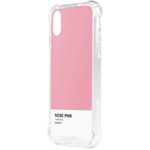 Rose Pink Color Palette iPhone XS Clear Case
