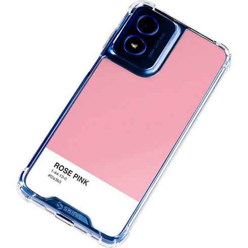 Rose Pink Color Palette Moto G 5G (2024) Clear Case
