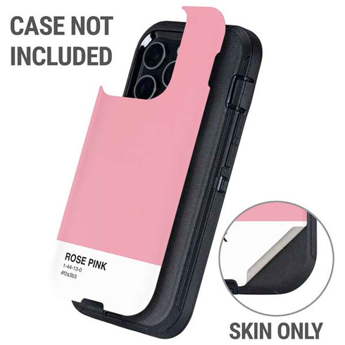 Rose Pink Color Palette Otterbox Defender iPhone Skin