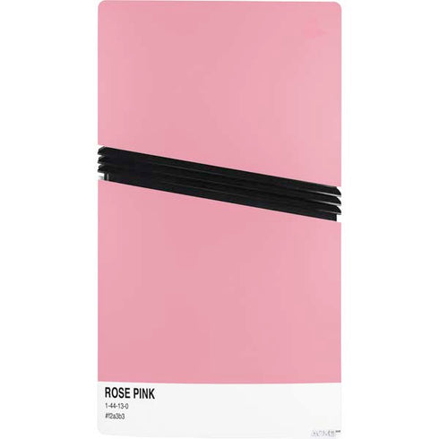 Rose Pink Color Palette PS5 Pro Console Skin