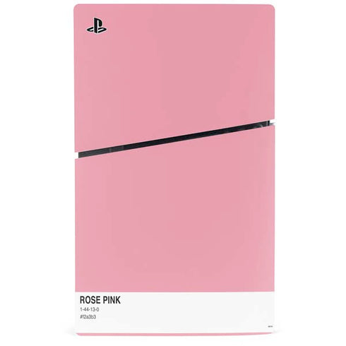 Rose Pink Color Palette PS5 Slim Digital Edition Console Skin