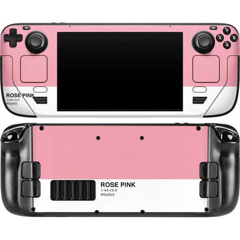Rose Pink Color Palette Steam Deck Handheld Gaming Computer OLED Skin