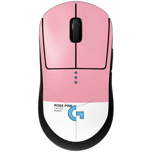 Rose Pink Color Palette G Pro Wireless Gaming Mouse Skin