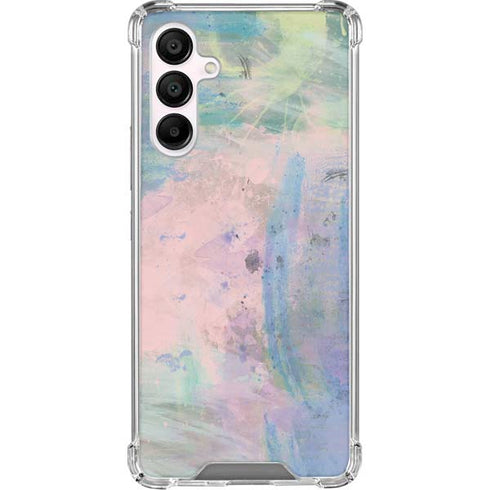 Rose Quartz & Serenity Abstract Galaxy A16 5G Clear Case