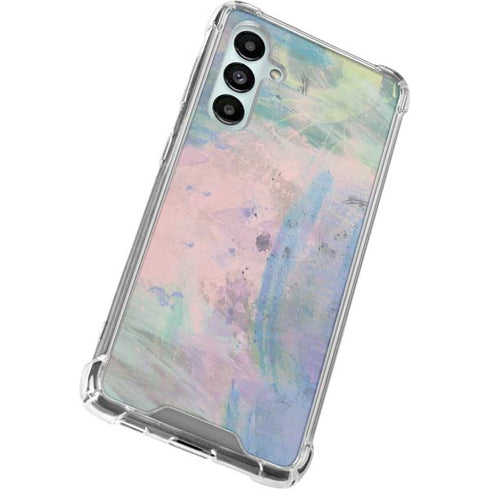 Rose Quartz & Serenity Abstract Galaxy A16 5G Clear Case