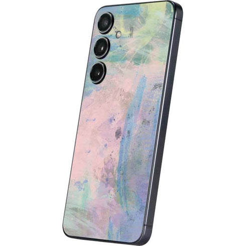 Rose Quartz & Serenity Abstract Galaxy A16 5G Skin