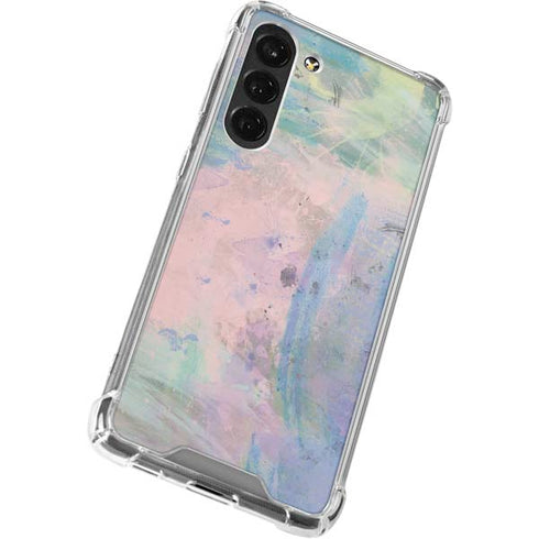 Rose Quartz & Serenity Abstract Galaxy S24 FE Clear Case