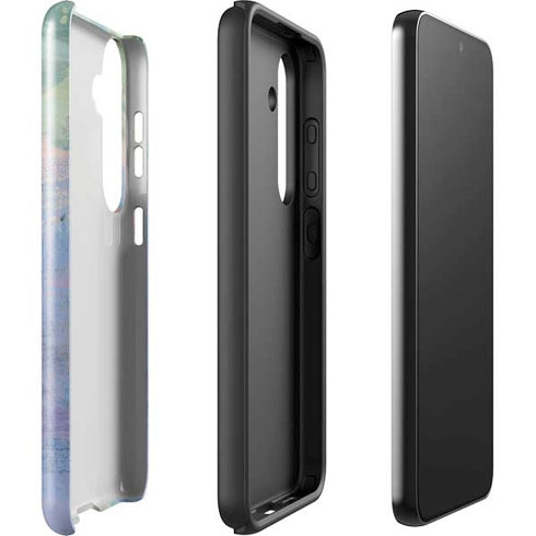 Rose Quartz & Serenity Abstract Galaxy S25 Impact Case