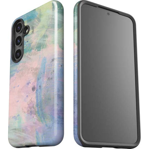 Rose Quartz & Serenity Abstract Galaxy S25 Impact Case